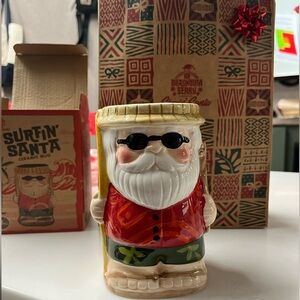 Surfing Santa Limited Release Tiki Glass